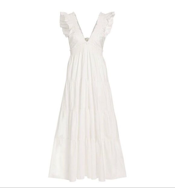 LoveShackFancy Dresses & Skirts - LoveShackFancy Arnene Midi Dress S White